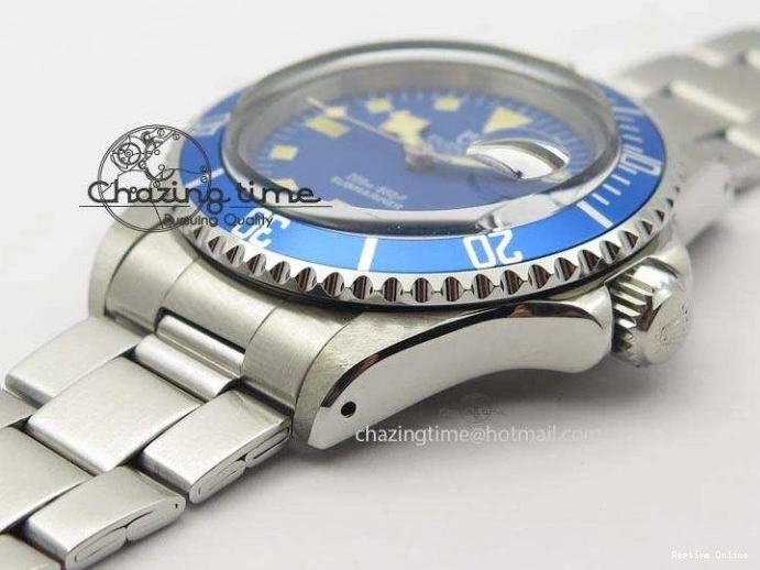 1222 Durable Submariner SS JKF Best Edition Blue Dial Square Markers (Black Date) A 3902